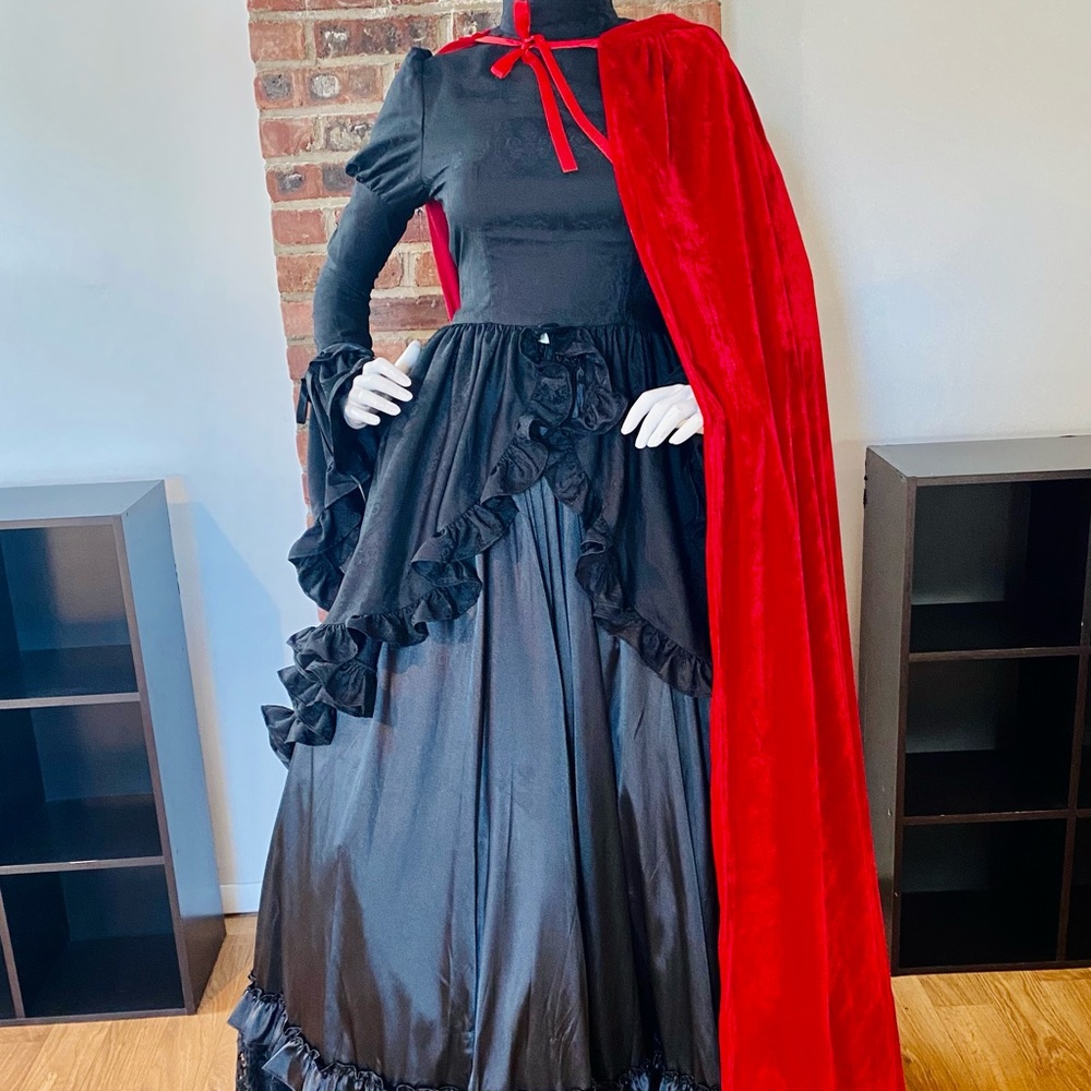 Cosplay Red Velvet Cape. (Dress not included)